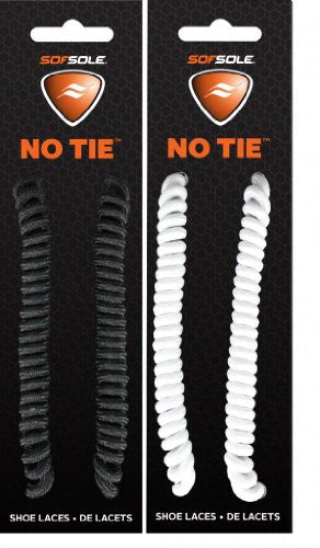 No Tie Lace - Black & White, Fits 27"-45"