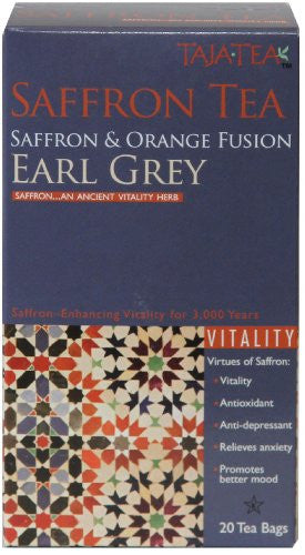 Saffron Earl Grey Tea, 20 Tea Bags