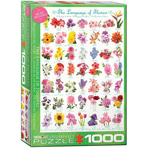 The Language of Flowers 1000 pc 10x14 inches Box, Puzzle