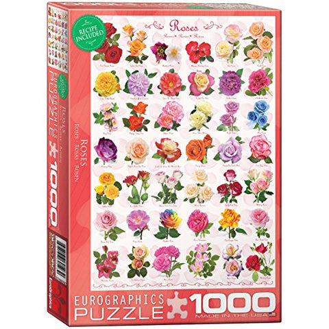 Roses 1000 pc 10x14 inches Box, Puzzle