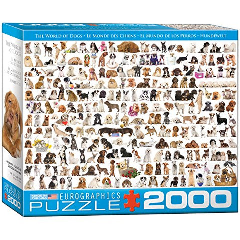 The World of Dogs 2000 pc 12x10 inches Box, Puzzle