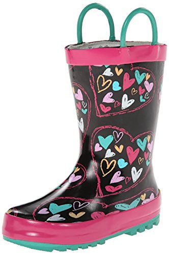 Western Chief Heart Doodle Black Size: 10 Child