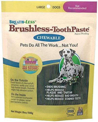 Breath-Less Brushless Chewable Toothpaste, Large 18 oz