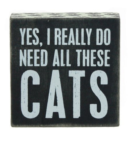 Box Sign - Need Cats!