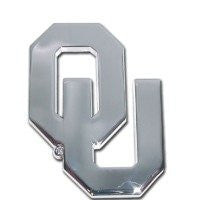 University of Oklahoma Chrome Auto Emblem (“OU” Open)