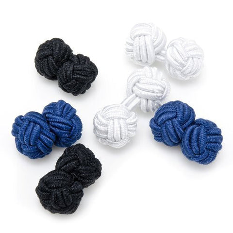 Basic Nautical Silk Knot Cufflinks
