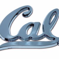 Cal Berkeley Chrome Emblem, Shiny