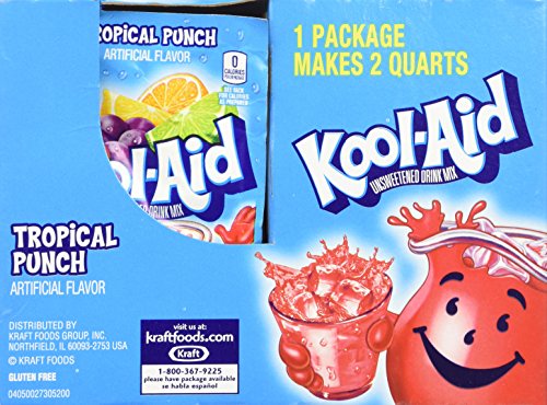 Kool Aid Tropical Punch Unsweetened 0.16 Oz (Individual)