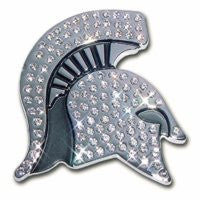 Michigan State Chrome Emblem (Spartan Head w/Austrian Crystals)