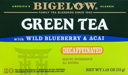 Bigelow Tea  Green Tea with Blueberry & Acai Decaf (20 ct)