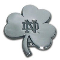 University of Notre Dame Chrome Auto Emblem (Shamrock)