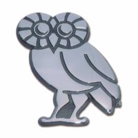 Rice Shiny Owl Chrome Emblem