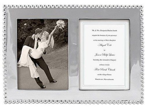 Beaded 5 x 7 Double Frame