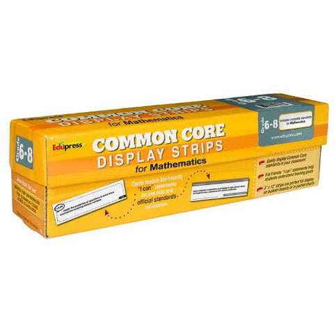 Common Core Display Strips, Math, Grades 6–8