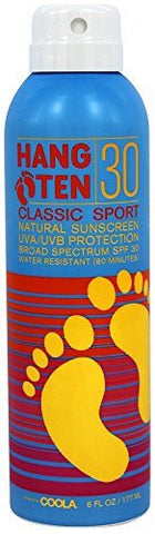 Hang Ten Classic Sunscreen Spray, SPF 30, 6 Ounce