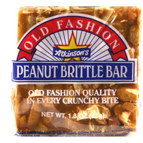 ATKINSON CANDY COMPANY, PEANUT BRITTLE SQUARE OLD FASHION 2.25OZ