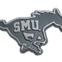 Southern Methodist Chrome Emblem (SMU embossed on Mustang)