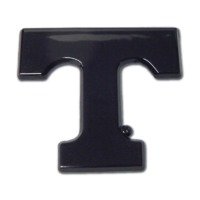 Tennessee T Powder-Coated Emblem, Black