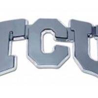 Texas Christian TCU Shiny Chrome Emblem