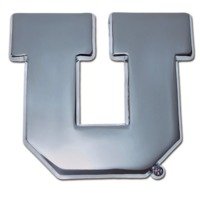 Utah U Shiny Chrome Emblem