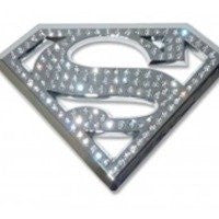 Superman Chrome Auto Emblem (w/Austrian Crystals)