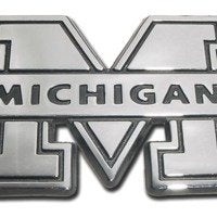 Michigan Banner Shiny Chrome Emblem