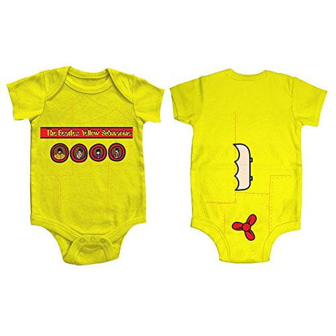 The Beatles Yellow Submarine Onesie Babywear Size 6-12 Months