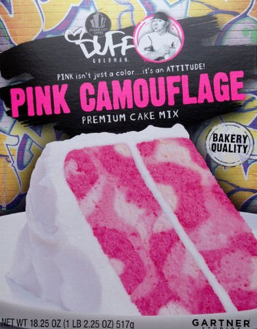 Duff Pink Camouflage Cake, 18.25 oz.