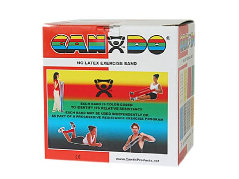 CanDo Latex-Free Exercise Band, Red, 50 Yard Dispenser