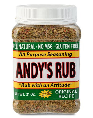Andy's Rub, an All Natural Rub With Attitude 21oz