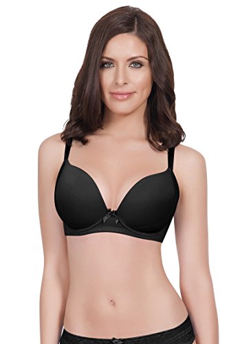 Casey Plunge Molded Bra 32G, Black