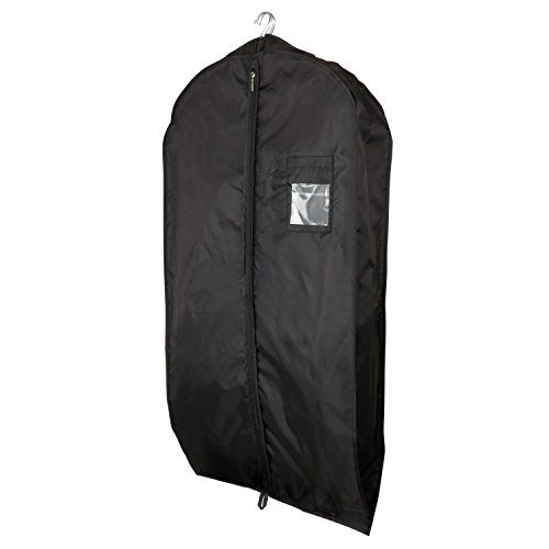 Black Waterproof Nylon Garment Cover - 44 Inches