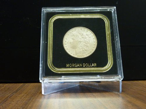 Capital Plastics VPX Coin Holder - Morgan Dollar, 3.3x3.3, Black
