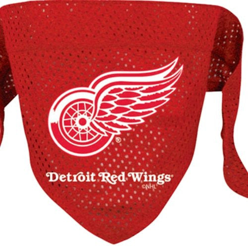 Detroit Red Wings Mesh Dog Bandana Large