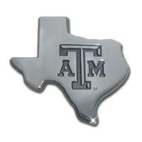 Texas A&M Chrome Emblem (TX shape debossed)