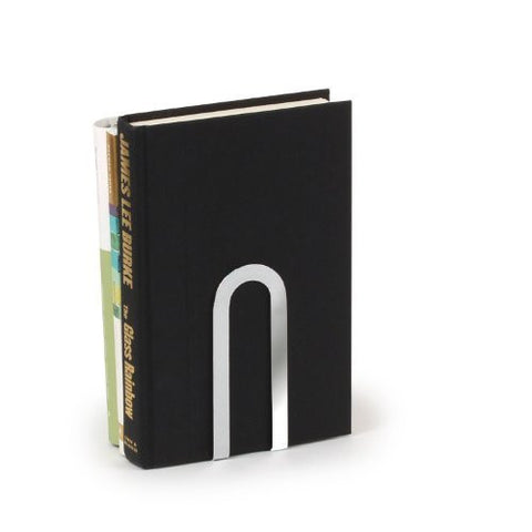 Small Elements Bookends 1/Pair - Chrome