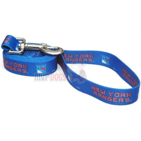 New York Rangers Dog Leash, 3/4" x 6'