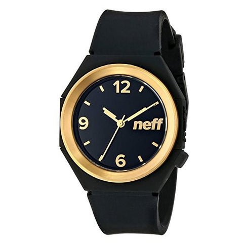 Men's Stripe Watch - Black/Gold