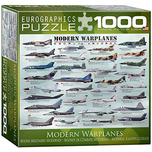 Modern Warplanes 1000 pc 8x8 inches Box, Puzzle
