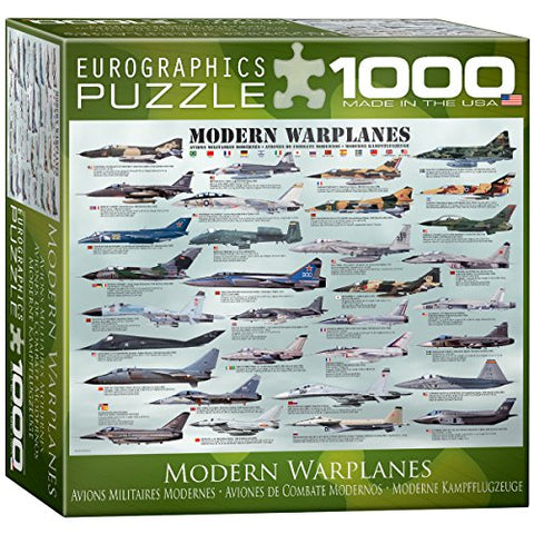 Modern Warplanes 1000 pc 8x8 inches Box, Puzzle
