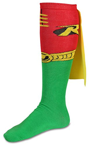 DC Comics Robin Juniors Knee High Cape Sock