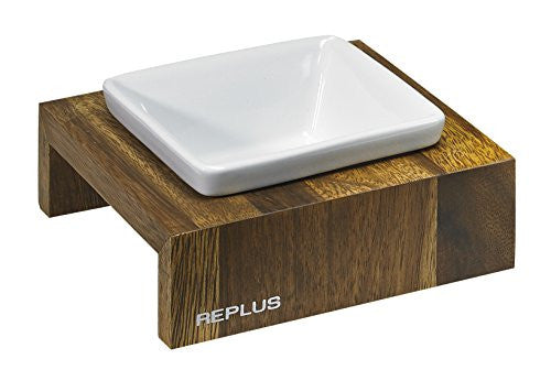 Bowsers Artisan Diner - Single Dog Feeder, Bamboo - X-Small - 12x12x8 Inch