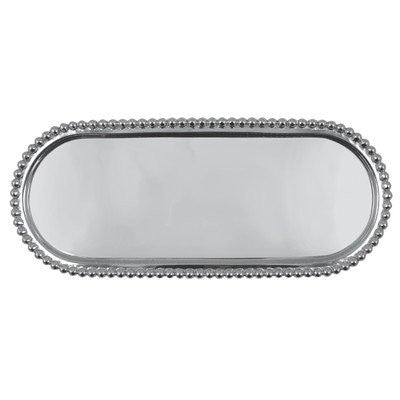 Pearled Long Oval Tray