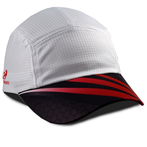 Grid Race Hat - White/Black/Red One Size