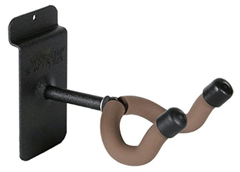 String Swing BCC03F2-3-VB Front Facing Hanger - 2" Stem - Black - 3" Slatwall - Reg. Violin w/Bow Holder