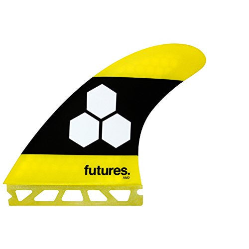 AM2 Honeycomb Large Thruster Fin Set - Yellow/Black