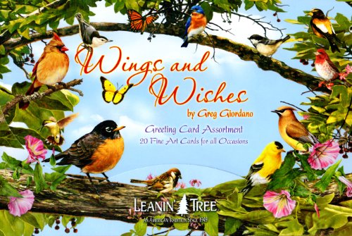 Wings and Wishes by Greg Giordano, Boxed Greeted Cards, 20 cards (20 designs) with 22 envelopes