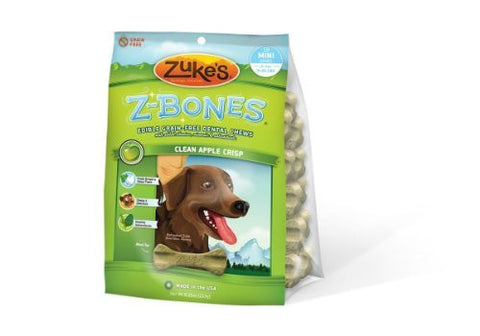 Zuke's Z-Bone Clean Apple Crisp Mini - 18 Count Pouch