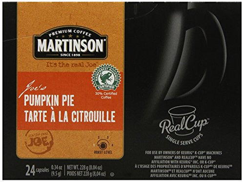 MARTINSON COFFEE, PUMPKIN PIE (24 SINGLE SERVE CUPS)