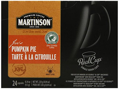 MARTINSON COFFEE, PUMPKIN PIE (24 SINGLE SERVE CUPS)